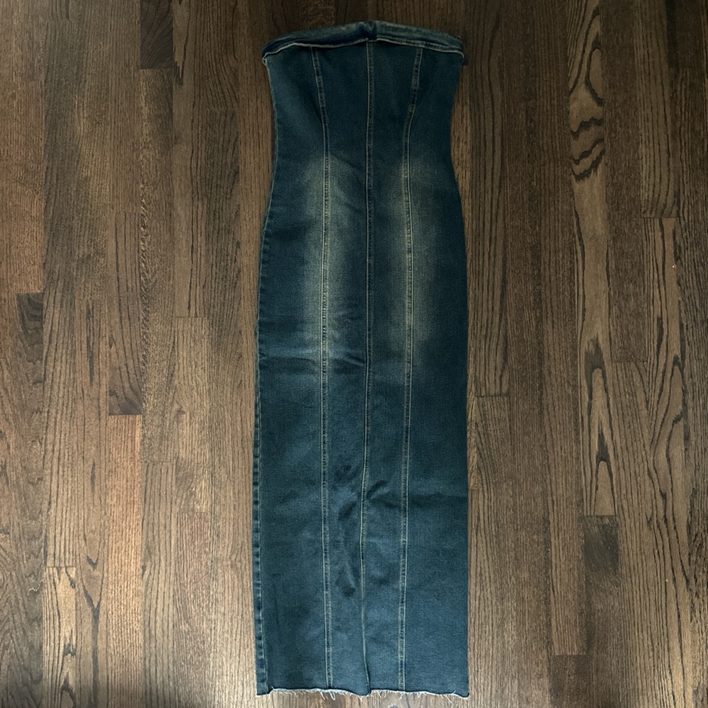 REVOLVE Denim Maxi Dress - Blue